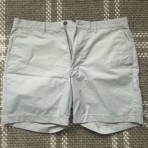 J. Crew Light Gray Flat Front Men Shorts